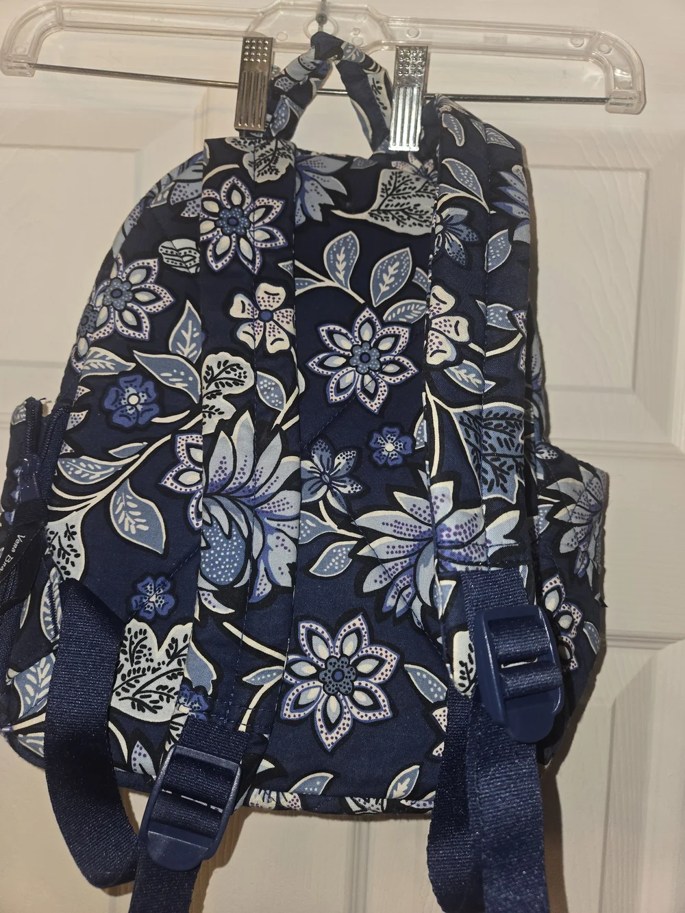 Vera Bradley Navy Floral Quilted Mini Backpack